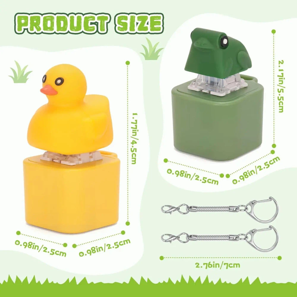 Duck Frog Clicker Keychain