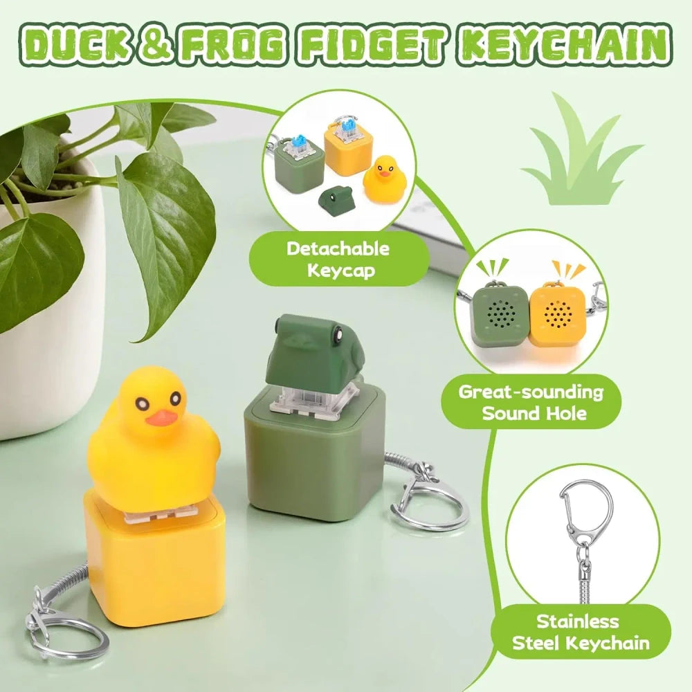 Duck Frog Clicker Keychain