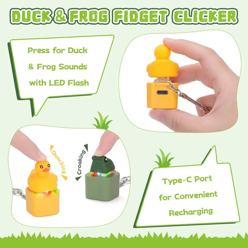 Duck Frog Clicker Keychain